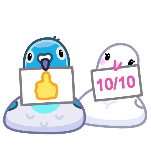 👍 Эмодзи «Pigeons - Гульки анимированные» для Telegram