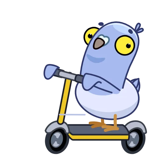 🛴 Эмодзи «Pigeons - Гульки анимированные» для Telegram