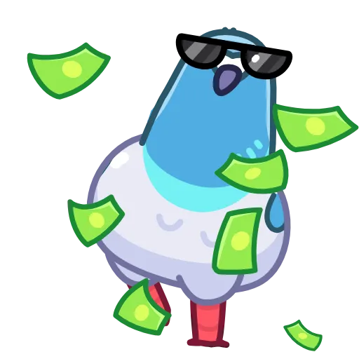 😎 Эмодзи «Pigeons - Гульки анимированные» для Telegram