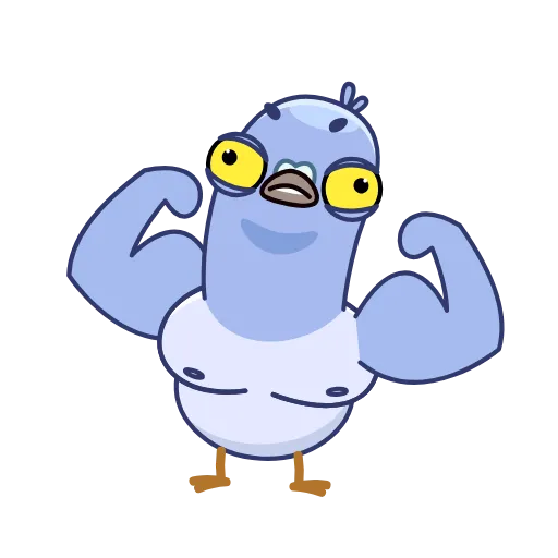 💪 Эмодзи «Pigeons - Гульки анимированные» для Telegram