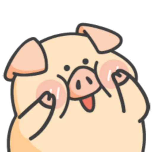 Стикерпак PIGPIG &amp; GuaGua Prt.1-2 (FULL) [英文] для Telegram — скачать