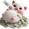 🤑 Эмодзи «Свинка Пипка» для Telegram