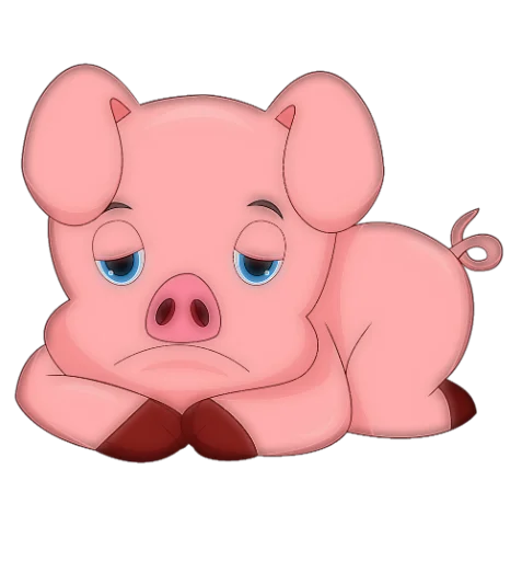 Стикерпак Piggylee для Telegram — скачать