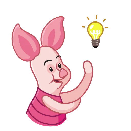 🤔 Эмодзи «Piglet» для Telegram