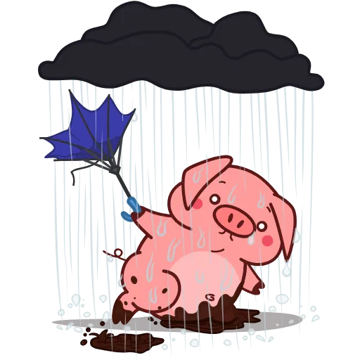 🌧 Эмодзи «(2) Эмодзи в "Pig Valera stat 2"» для Telegram