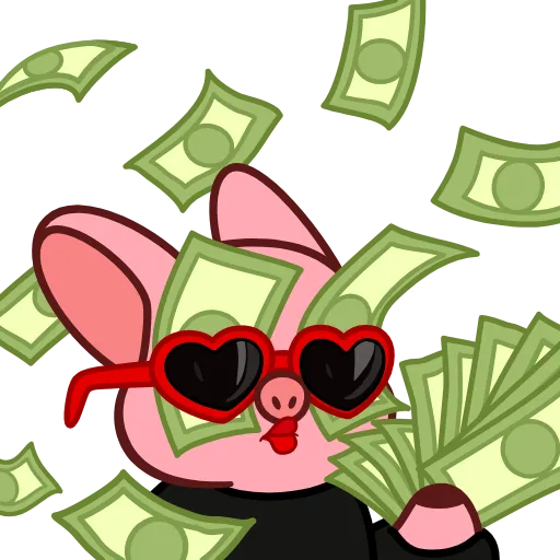 💵 Эмодзи «(2) Эмодзи в "Pig Valera stat 2"» для Telegram