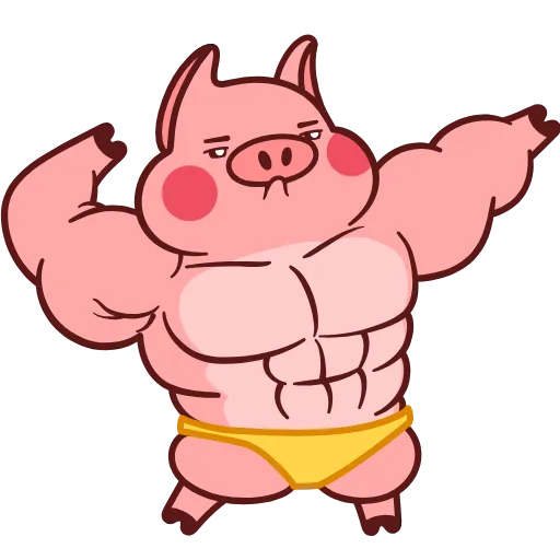 💪 Эмодзи «(2) Эмодзи в "Pig Valera stat 2"» для Telegram