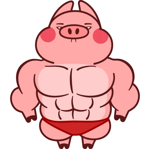 💪 Эмодзи «(2) Эмодзи в "Pig Valera stat 2"» для Telegram