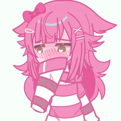 Стикерпак Pink girl для Telegram — скачать