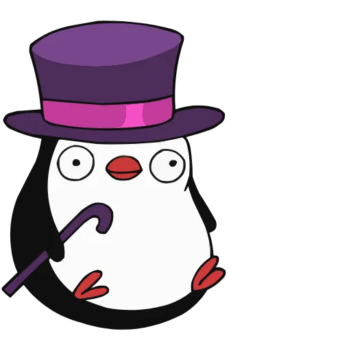 🎩 Эмодзи «Пингвин Пинг» для Telegram