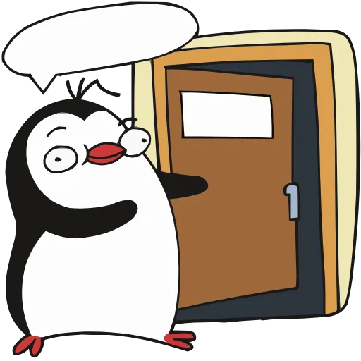 🚪 Эмодзи «Пингвин Пинг» для Telegram