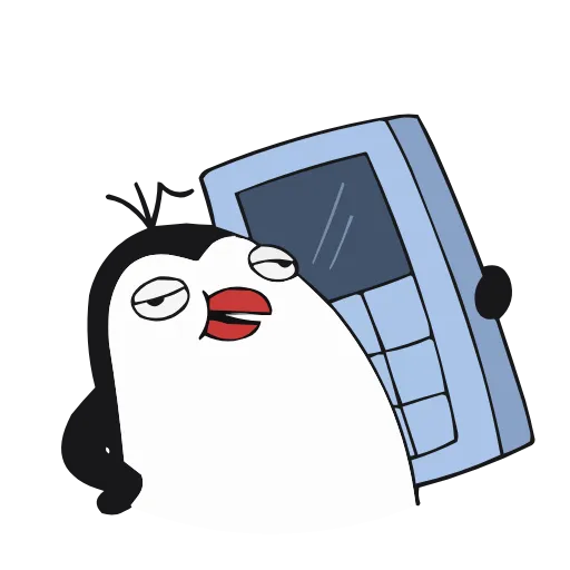 📞 Эмодзи «Пингвин Пинг» для Telegram