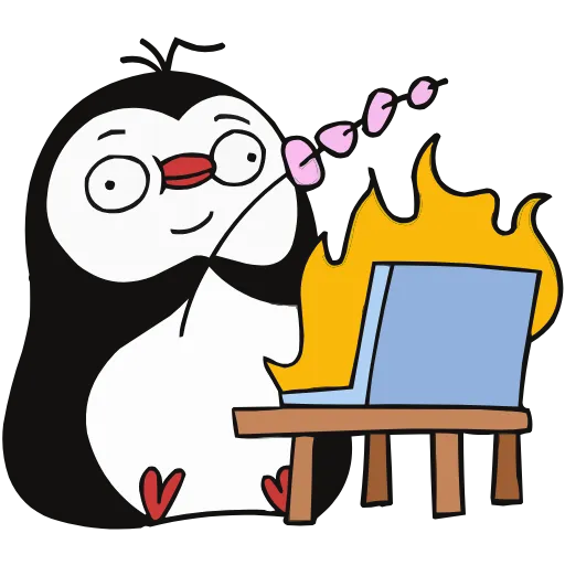 🔥 Эмодзи «Пингвин Пинг» для Telegram