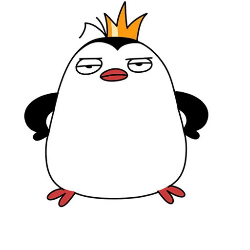 👑 Стикер «Пингвин Пинг Без Текста» для Telegram
