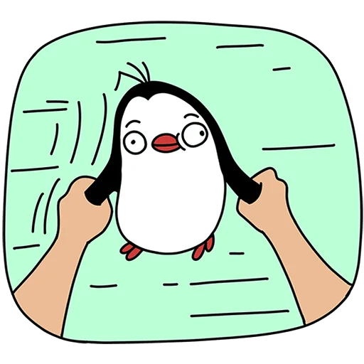 🤪 Стикер «Пингвин Пинг Без Текста» для Telegram