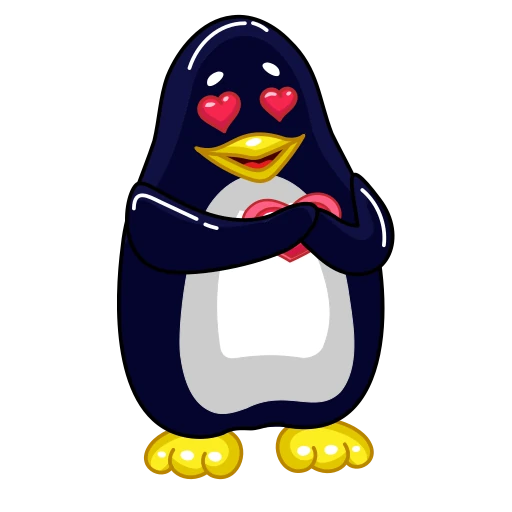 ❤️ Стикер «Pinguin Pin» для Telegram