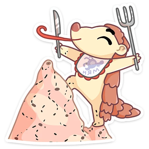 🍽 Стикер «Пини - добрая шишка» для Telegram