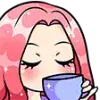 ☕ Эмодзи «Pink» для Telegram