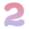 🦄 Эмодзи «Розово-синий градиентом, русские и английские» для Telegram