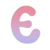 🦄 Эмодзи «Розово-синий градиентом, русские и английские» для Telegram