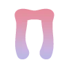 🦄 Эмодзи «Розово-синий градиентом, русские и английские» для Telegram