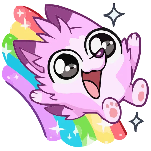 🌈 Стикер «Розовый Минт» для Telegram