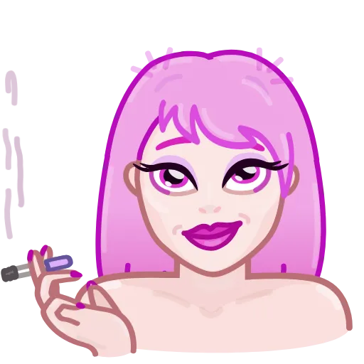 😈 Стикер «Pink Petty» для Telegram