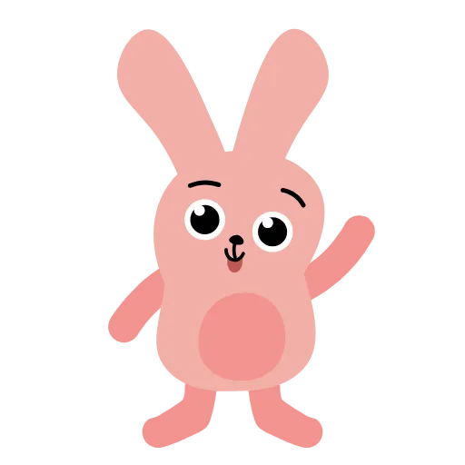 Стикерпак Pink Rabbit для Telegram — скачать