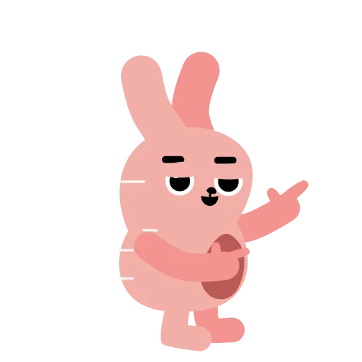 😚 Стикер «Pink Rabbit» для Telegram