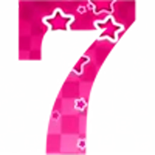 🔢 Эмодзи «Pink Stars - розовые анимированные буквы» для Telegram