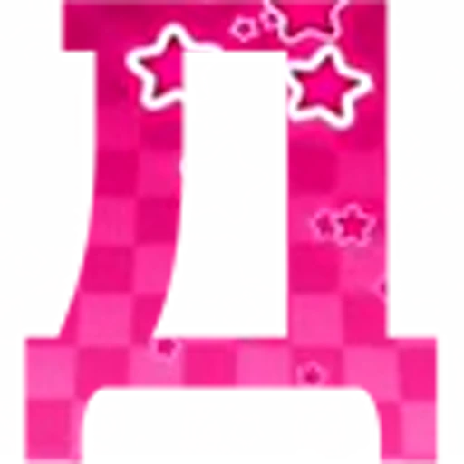 🅰️ Эмодзи «Pink Stars - розовые анимированные буквы» для Telegram