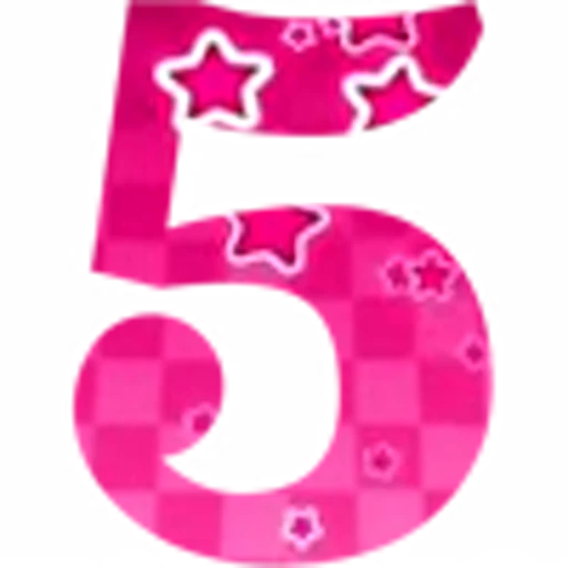 🔢 Эмодзи «Pink Stars - розовые анимированные буквы» для Telegram