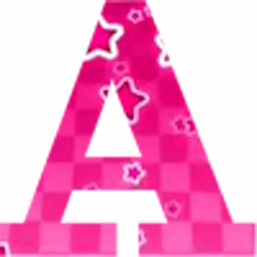 🅰️ Эмодзи «Pink Stars - розовые анимированные буквы» для Telegram