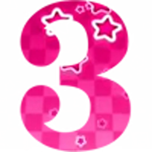 🔢 Эмодзи «Pink Stars - розовые анимированные буквы» для Telegram