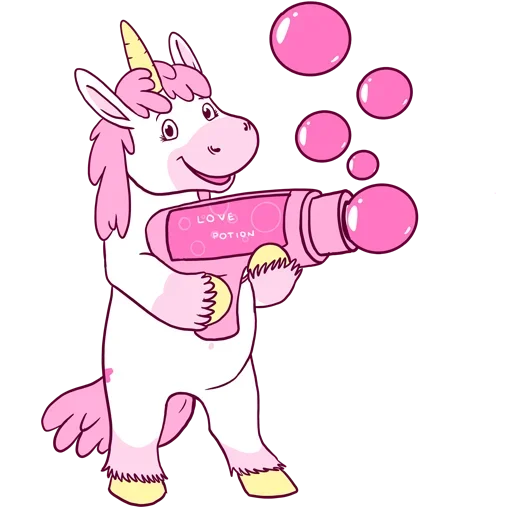 🙁 Стикер «Pink Unicorn» для Telegram