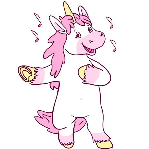 🤩 Стикер «Pink Unicorn» для Telegram