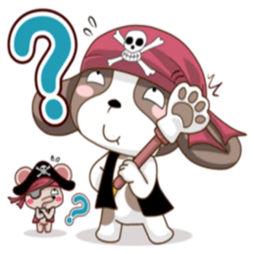 Стикерпак Talls of PirateMango&amp;Tango для Telegram — скачать