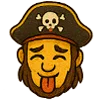 😝 Эмодзи «Пират» для Telegram