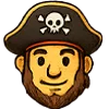 🙂 Эмодзи «Пират» для Telegram