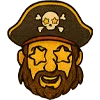 🤩 Эмодзи «Пират» для Telegram