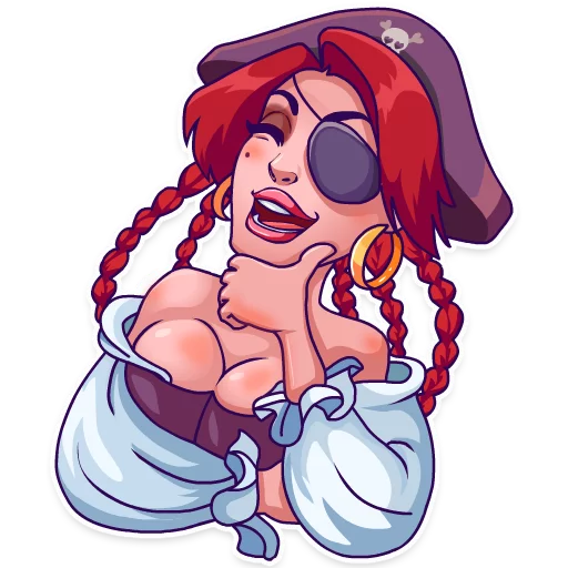 Стикерпак Rica the Pirate для Telegram — скачать