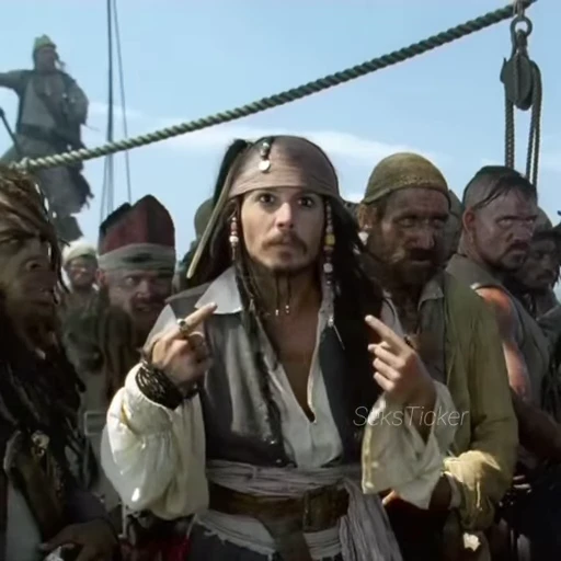 🙋‍♂ Стикер «Pirates of the Caribbean» для Telegram