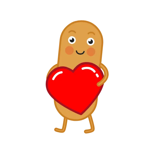 ❤️ Стикер «Питерская Булка» для Telegram