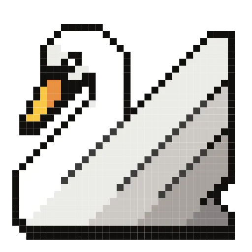 🦢 Эмодзи «Pixel» для Telegram