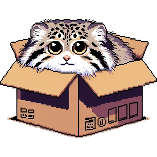 📦 Стикер «pixel manul» для Telegram