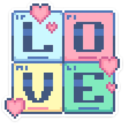 ❤ Стикер «Тетрадь в клеточку» для Telegram