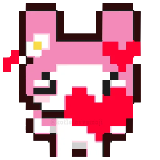 😍 Эмодзи «🥳 pixel nyash - пиксельные милаши» для Telegram