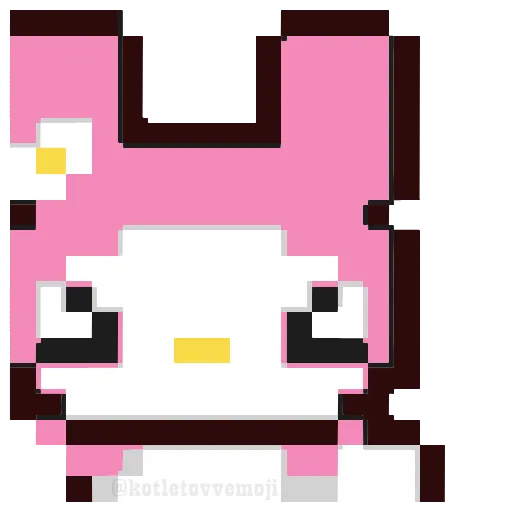 👋 Эмодзи «🥳 pixel nyash - пиксельные милаши» для Telegram