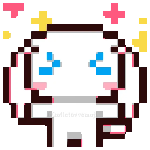 🥳 Эмодзи «🥳 pixel nyash - пиксельные милаши» для Telegram