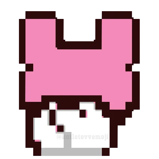 🍑 Эмодзи «🥳 pixel nyash - пиксельные милаши» для Telegram